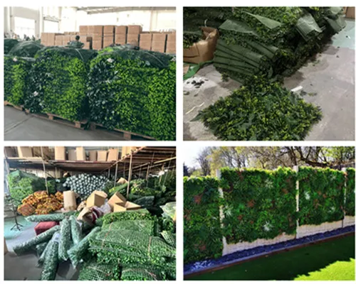 Dearadh Ballaí Íomhá Branda le Balla Féar Saorga: Greenery Faux is Fearr do Lógó Cúltaca