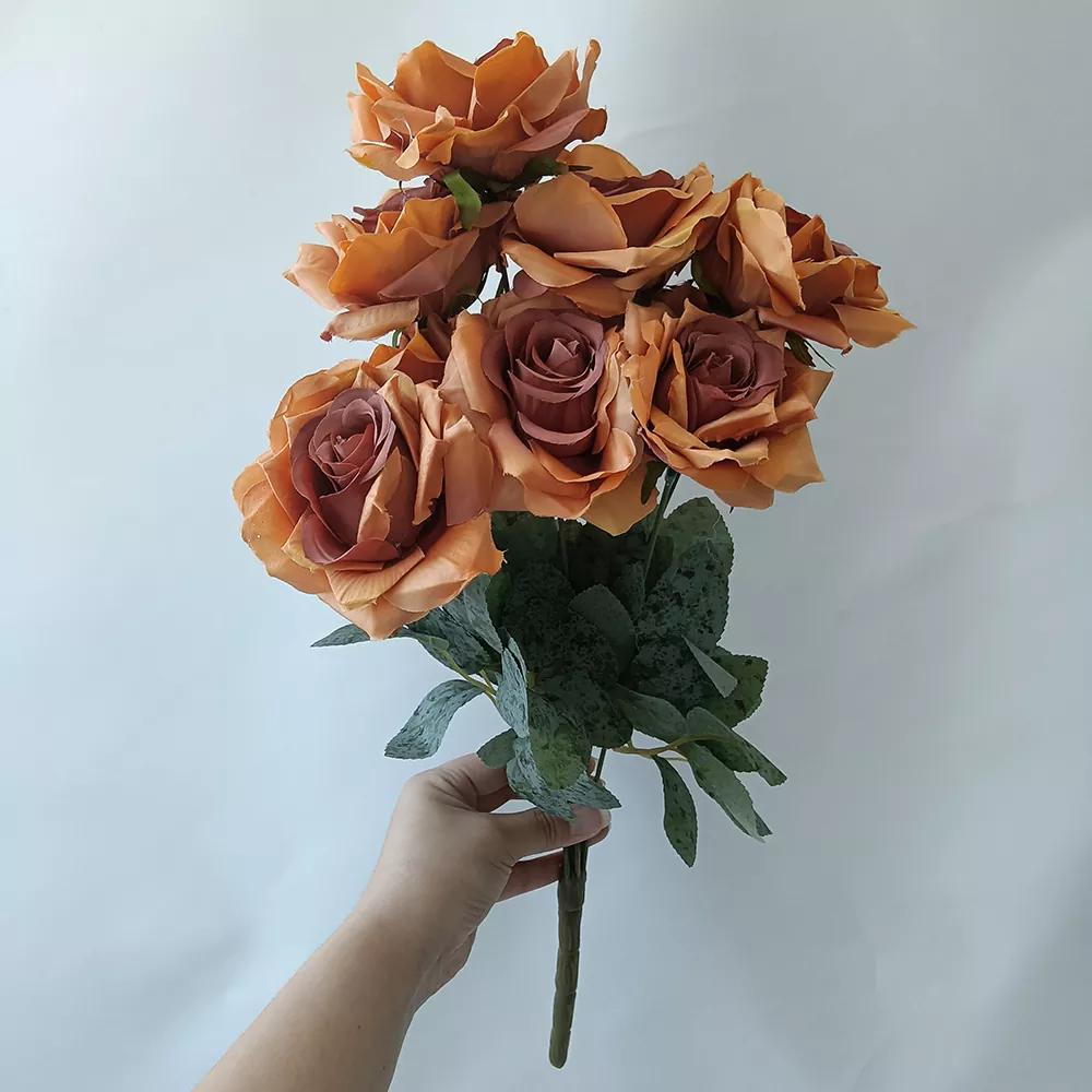 Bouquet síoda síoda falsa bréige