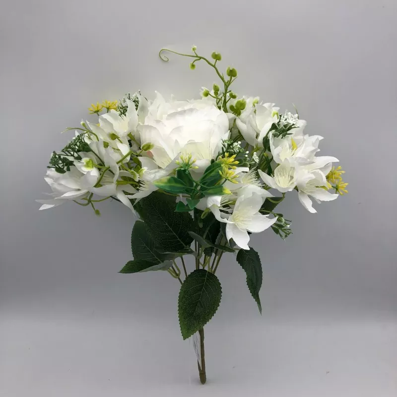 Bláthanna bouquet faux peony le lile