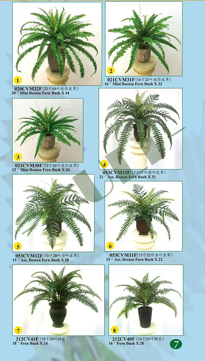 Artificial Boston Fern with customizable packaging