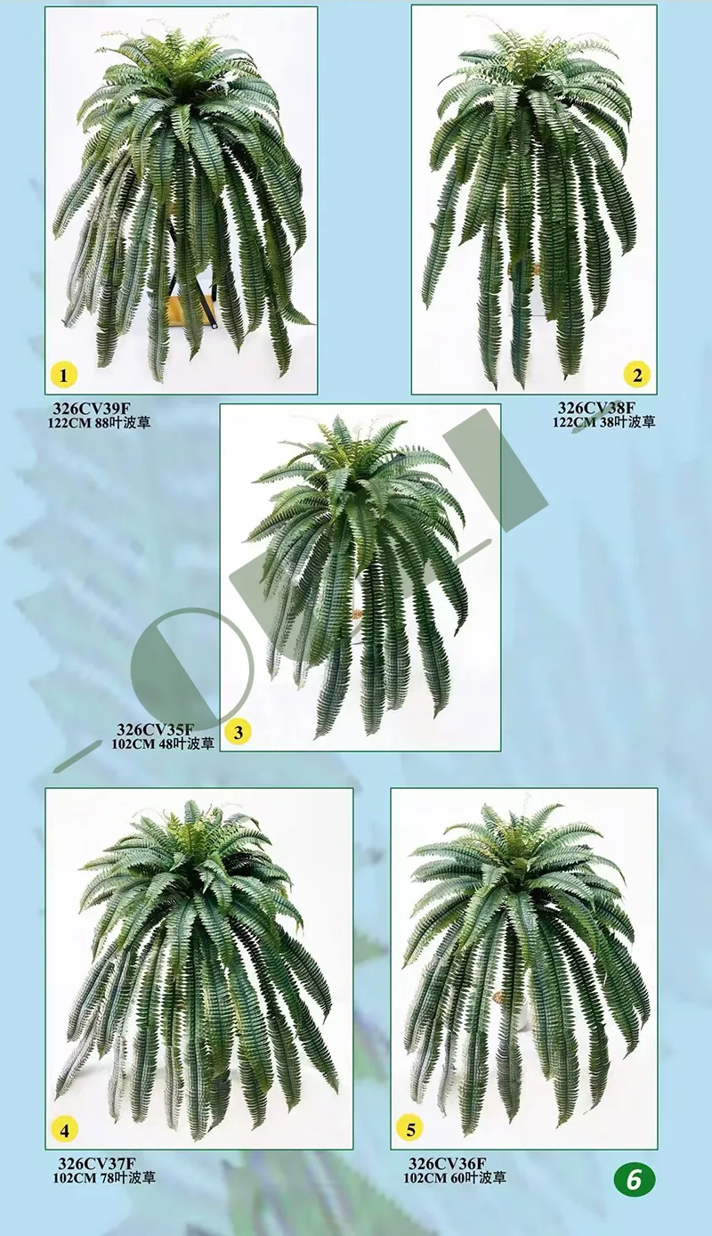 Artificial Boston Fern realistic greenery arrangement